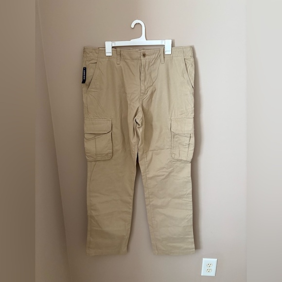 Old Navy Tan Cargo Pants with Utility Pockets 38X34 - Picture 1 of 5